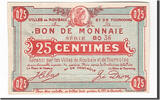 France 25 Centimes Banknote, Pirot:59-2052, Roubaix et Tourcoing -