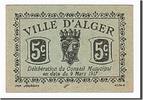 Algeria 5 Centimes Banknote, 1917-03-09 -