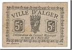 Algeria 5 Centimes Banknote, 1917-03-09 -
