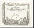 France 50 Sols Banknote, Saussay, 1793-05-23, KM:A70b -
