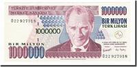 Turkey 1,000,000 Lira Banknote, Undated, KM:209 -