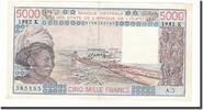 West African States 5000 Francs Banknote, KM:708Kf -