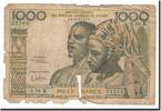 West African States 1000 Francs Banknote, Undated (1959-65), KM:703Kg -