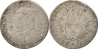 France 12 Sols, 1/10 ECU Coin, Louis XV, 1/10 Écu aux branches d'olivier -