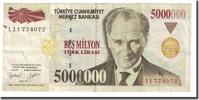 Turkey 5,000,000 Lira Banknote, KM:210 -