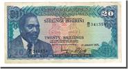 Kenya 20 Shillings Banknote, 1975-01-01, KM:13b -