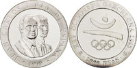 Spain 2000 Pesetas Coin, Juan Carlos I, Madrid, Silver -