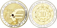 Monaco Medal Europe, 10 Ans d'Union Monétaire, Copper Plated -