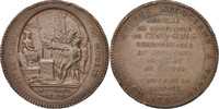 France 5 Sols 1792 Birmingham Coin, Birmingham, Bronze, KM:Tn31 EF(40-45)