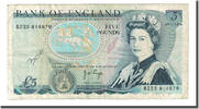 Great Britain 5 Pounds Banknote, Undated (1971-91), KM:378a -