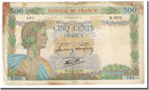 France 500 Francs La Paix, 1942-06-20, Fayette:32.35, KM:95b -