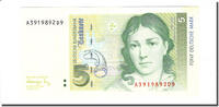 Federal Republic of Germany 5 Deutsche Mark Banknote, GERMANY - FEDERAL REPUBLIC, 1991-08-01, KM:37 -