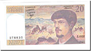 France 20 Francs Debussy, Fayette:66.8, KM:151b -