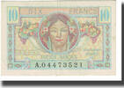 France 10 Francs 1947 French Treasury, Fayette:VF30.1, KM:M7a -