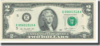 United States Two Dollars Banknote, WASHINGTON -