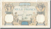 France 1000 Francs Cérès et Mercure, P. Rousseau and R. Favre-Gilly -
