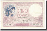 France 5 Francs Violet, P. Rousseau and R. Favre-Gilly, 1939-09-28 -