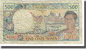 Tahiti 500 Francs Banknote, KM:25d -