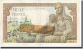 France 1000 Francs Déesse Déméter, P. Rousseau and R. Favre-Gilly -