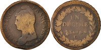 France Decime Coin, Dupré, Geneva, Bronze, KM:644.6 -