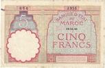 Morocco 5 Francs Banknote, 1941-11-14, KM:23Ab -