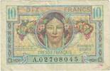 France 10 Francs 1947 French Treasury, Fayette:VF30.1, KM:M7a -