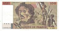 France 100 Francs Delacroix, L.266, Fayette:69TER01B, KM:154h -