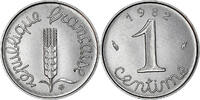 France Centime Coin, Épi, Paris, Stainless Steel, KM:928 -