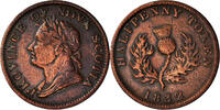 Canada Halfpenny Token Coin, Nova Scotia, Copper -