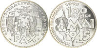 France 100 Francs Coin, 8 mai 1945, ESSAI, Silver -