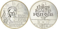 France 100 Francs Coin, Liberté, ESSAI, Silver -