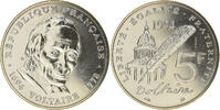 France 5 Francs 1994 Paris Coin, Voltaire, Paris, ESSAI, Nickel MS(65-70)