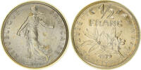 France 1/2 Franc Coin, Semeuse, Paris, Nickel, KM:931.1 -