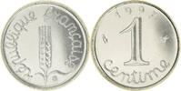 France Centime Coin, Épi, Paris, Stainless Steel, KM:928 -
