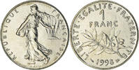 France Franc Coin, Semeuse, Paris, Nickel, KM:925.1, Gadoury:474 -