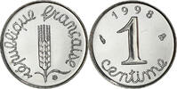 France Centime Coin, Épi, Paris, Stainless Steel, KM:928 -
