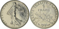France Franc Coin, Semeuse, Paris, FDC, Nickel, KM:925.1 -