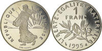 France Franc Coin, Semeuse, Paris, Proof, Nickel, KM:925.1 -
