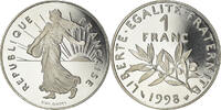 France Franc Coin, Semeuse, Paris, Proof, Nickel, KM:925.2 -