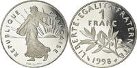 France Franc Coin, Semeuse, Paris, Proof, Nickel, KM:925.2 -