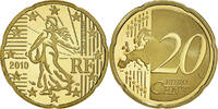 France 20 Euro Cent Paris, Proof, Brass, KM:1411 -