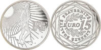 France 15 Euro Semeuse, Paris, BE, Silver, KM:1535 -