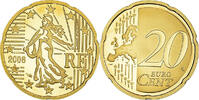 France 20 Euro Cent Paris, BE, Brass, KM:1411 -