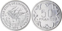 Central African States 50 Francs Coin, Paris, ESSAI, Nickel -
