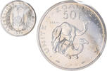 Djibouti 50 Francs Coin, Paris, ESSAI, Nickel, KM:E6 -