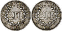 France 200 Centimes Brasserie Universelle, Lille, Maillechort -