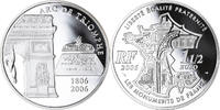 France 1-1/2 Euro Arc de Triomphe, Paris, Silver, KM:1456 -