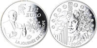 France 1-1/2 Euro Europa, Paris, Proof, Silver -