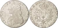 France Ecu Coin, Louis XVI, Écu de Béarn aux branches d'olivier, Pau -
