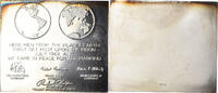 United States of America Medal Maanlanding Plaquette, Apollo 11, Sciences & -